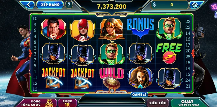 Nổ Hũ Justice League Tại 789Club Săn Siêu Anh Hùng Đổi Đời Cực Khủng