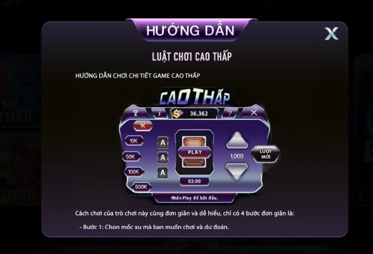 Minigame Cao Thấp Tại 789Club Đấu Trường Dự Đoán Bài Bạc Đỉnh Cao