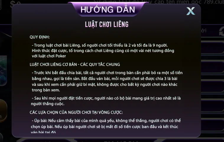Liêng Tại 789Club Trải Nghiệm Bài Cào Kịch Tính Nhận Thưởng Siêu Tốc
