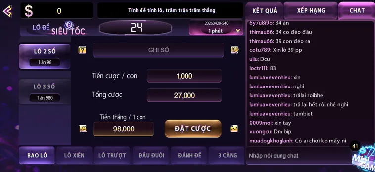 Khám Phá Siêu Phẩm Lô Đề Siêu Tốc Tại 789Club Với Kết Quả Cực Nhanh