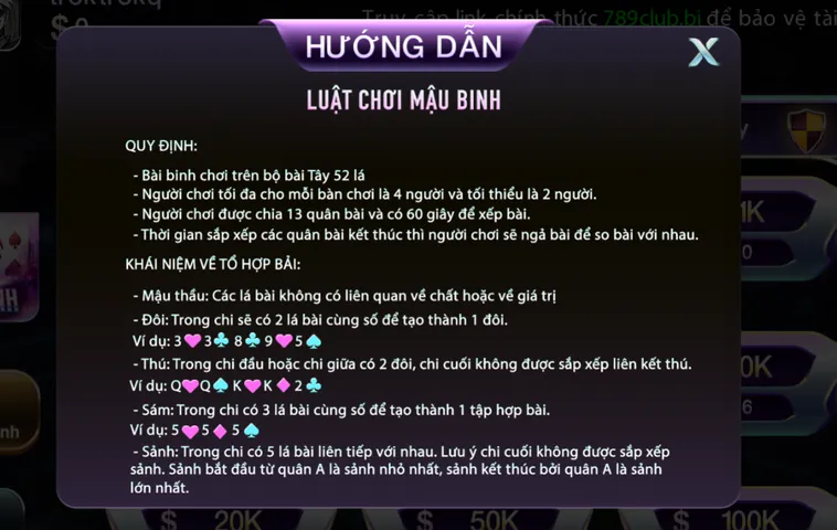 Mậu Binh Tại 789Club Siêu Phẩm Game Bài Chiến Thuật Đỉnh Cao Cho Cao Thủ