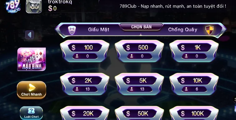 Mậu Binh Tại 789Club Siêu Phẩm Game Bài Chiến Thuật Đỉnh Cao Cho Cao Thủ