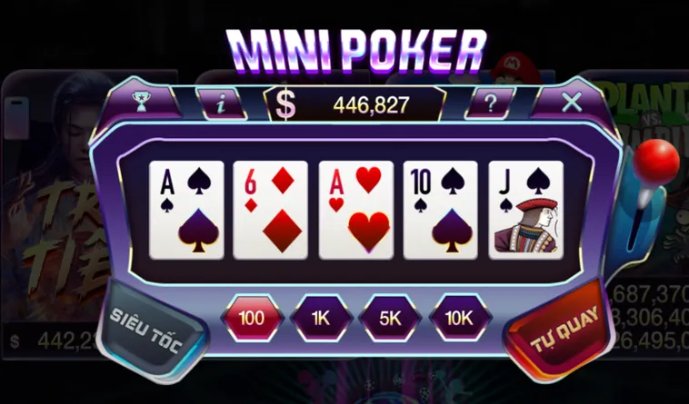 Mini Poker Tại 789Club Trò Chơi Bài Đỉnh Cao Săn Thưởng Vàng Ròng