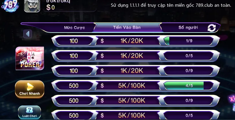 Poker Tại 789Club Đấu Trường Trí Tuệ Đỉnh Cao Dành Cho Các Bậc Thầy