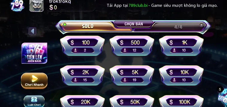 Chinh Phục Bàn Chơi Tiến Lên Miền Nam Tại 789Club Với Kỹ Năng Đỉnh Cao